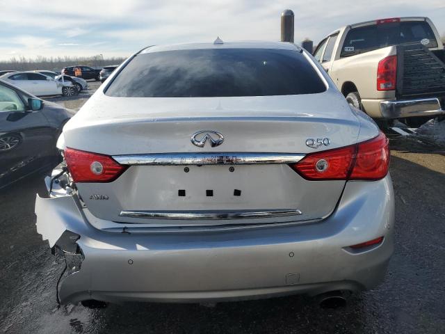 JN1CV7AR7GM250345 - 2016 INFINITI Q50 BASE SILVER photo 6