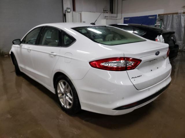 3FA6P0H78DR199060 - 2013 FORD FUSION SE WHITE photo 2