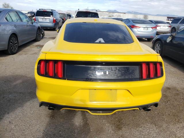 1FA6P8CF6F5314693 - 2015 FORD MUSTANG GT YELLOW photo 6