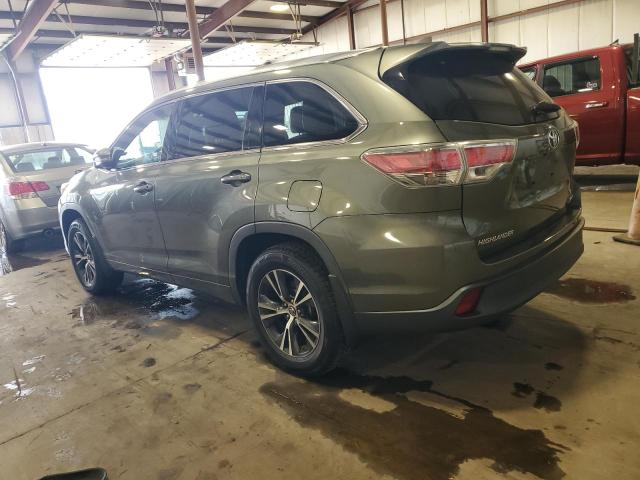 5TDJKRFH5GS337366 - 2016 TOYOTA HIGHLANDER XLE GREEN photo 2