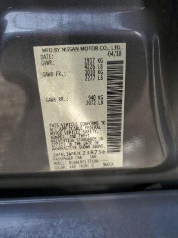 1N4AL3AP6JC238756 - 2018 NISSAN ALTIMA 2.5 GRAY photo 12