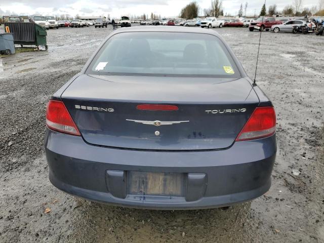 1C3EL56R24N298421 - 2004 CHRYSLER SEBRING LXI BLUE photo 6