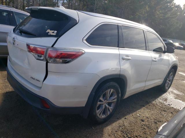 5TDJKRFH1FS127118 - 2015 TOYOTA HIGHLANDER XLE WHITE photo 3