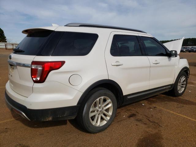 1FM5K7D84HGD53879 - 2017 FORD EXPLORER XLT WHITE photo 3