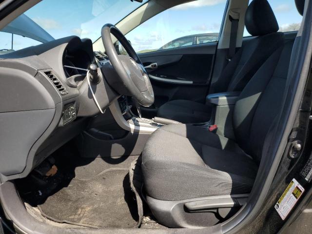 2T1BU4EE7AC435064 - 2010 TOYOTA COROLLA BASE BLACK photo 7