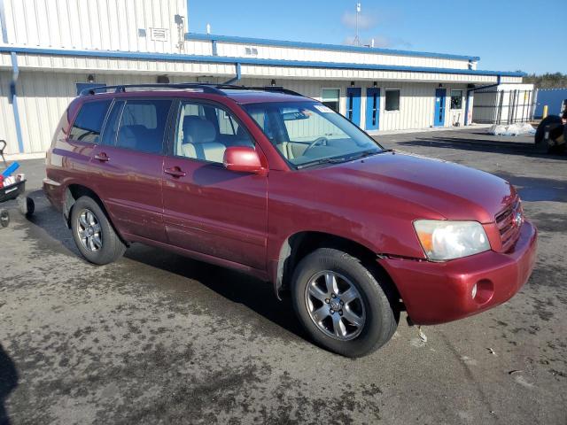 JTEEP21A640003152 - 2004 TOYOTA HIGHLANDER MAROON photo 4