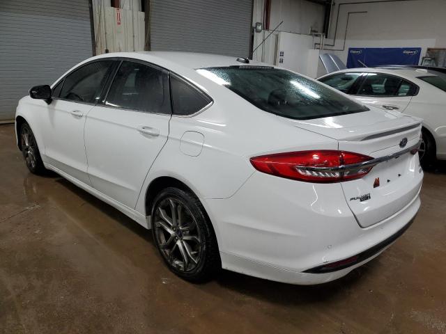 3FA6P0HD8HR264047 - 2017 FORD FUSION SE WHITE photo 2