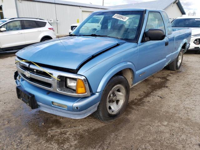 1GCCS19X7V8194516 - 1997 CHEVROLET S TRUCK S10 BLUE photo 1