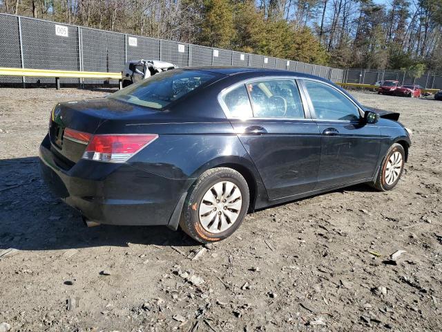 1HGCP2F30CA153600 - 2012 HONDA ACCORD LX BLACK photo 3