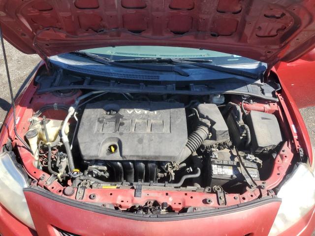 1NXBU4EE3AZ262030 - 2010 TOYOTA COROLLA BASE أحمر صورة 11