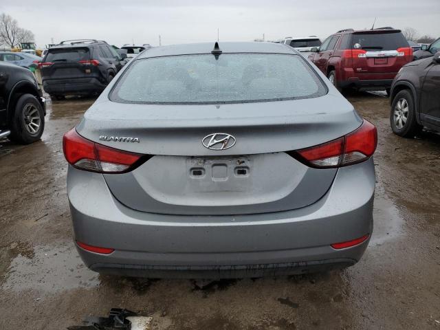 KMHDH4AE6GU502196 - 2016 HYUNDAI ELANTRA SE GRAY photo 6