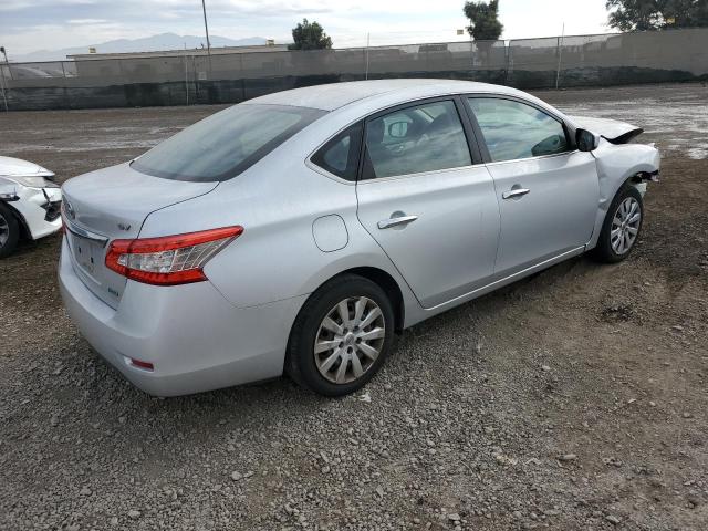 1N4AB7AP6DN901696 - 2013 NISSAN SENTRA S SILVER photo 3