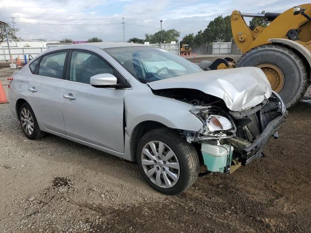 1N4AB7AP6DN901696 - 2013 NISSAN SENTRA S SILVER photo 4