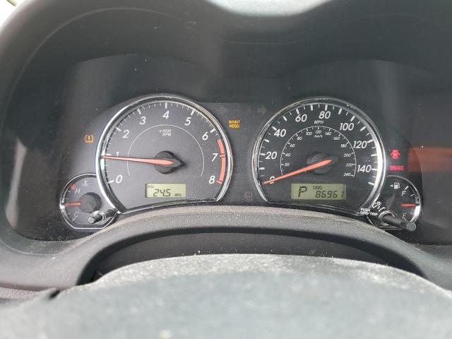 2T1BU4EE9CC815574 - 2012 TOYOTA COROLLA BASE BLACK photo 9