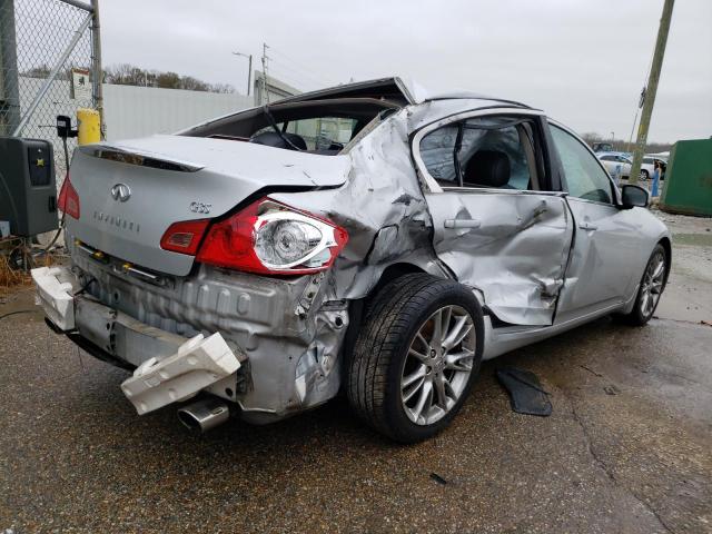 JNKBV61E78M207415 - 2008 INFINITI G35 SILVER photo 3