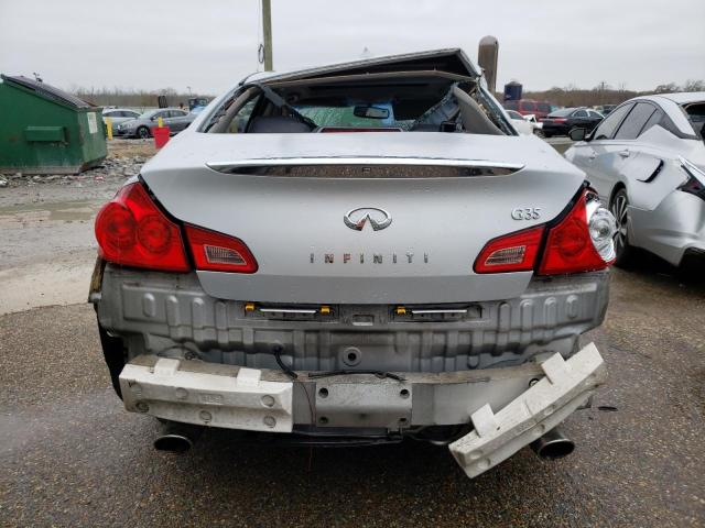 JNKBV61E78M207415 - 2008 INFINITI G35 SILVER photo 6