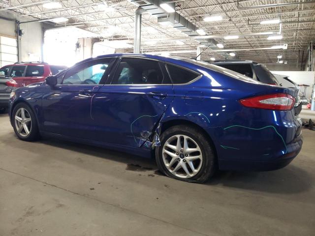 3FA6P0H75GR306697 - 2016 FORD FUSION SE BLUE photo 2