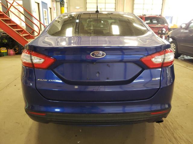 3FA6P0H75GR306697 - 2016 FORD FUSION SE BLUE photo 6