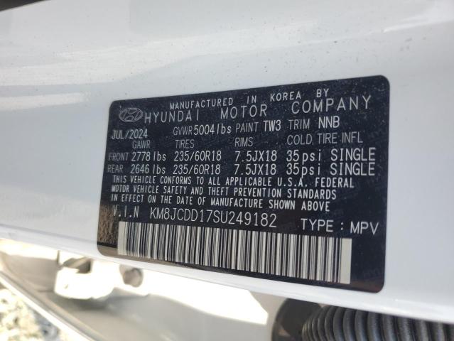 KM8JCDD17SU249182 - 2025 HYUNDAI TUCSON SEL CONVENIENCE WHITE photo 13