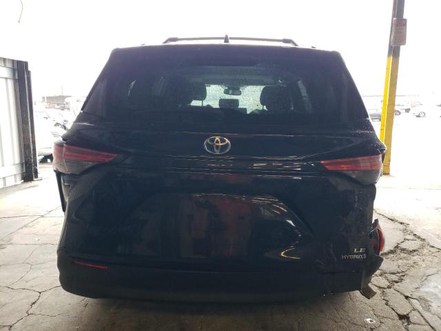 5TDBRKEC5NS097892 - 2022 TOYOTA SIENNA LE BLUE photo 6