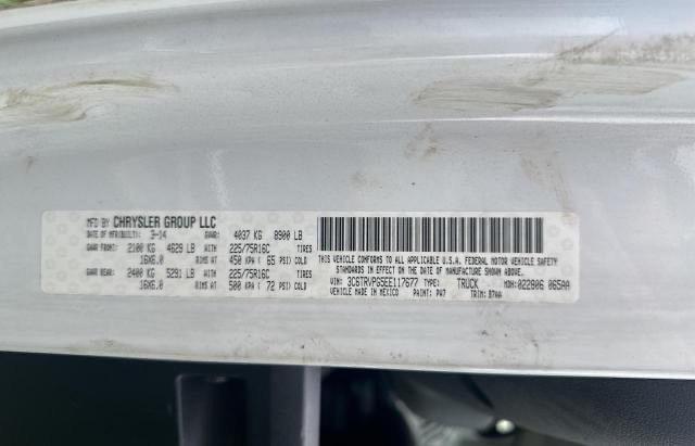 3C6TRVPG5EE117677 - 2014 RAM PROMASTER 2500 HIGH WHITE photo 10