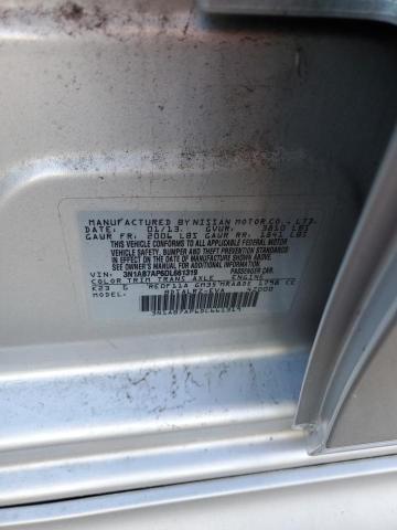 3N1AB7AP6DL661319 - 2013 NISSAN SENTRA S SILVER photo 12