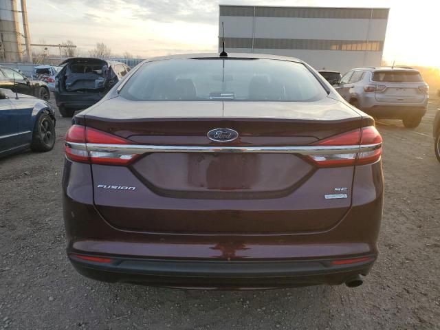 3FA6P0HD2JR252398 - 2018 FORD FUSION SE BURGUNDY photo 6