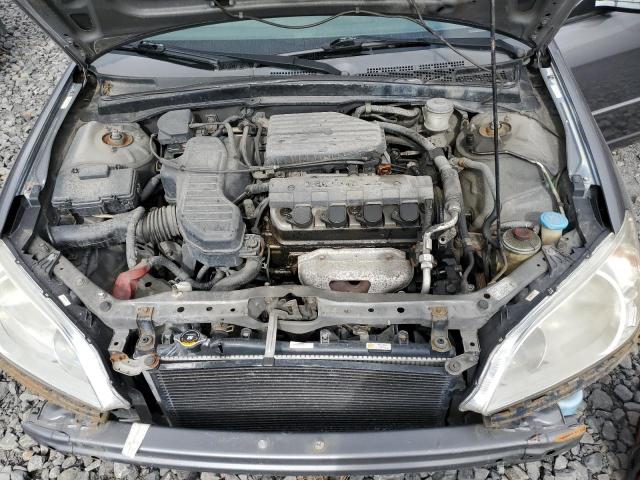 2HGES16595H548933 - 2005 HONDA CIVIC LX GRAY photo 11