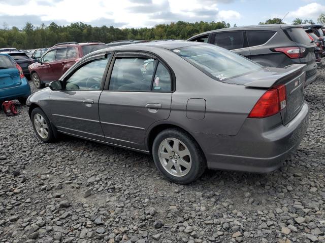 2HGES16595H548933 - 2005 HONDA CIVIC LX GRAY photo 2