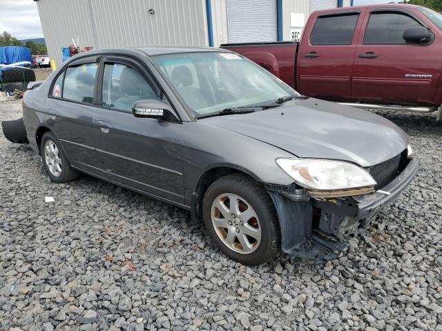 2HGES16595H548933 - 2005 HONDA CIVIC LX GRAY photo 4