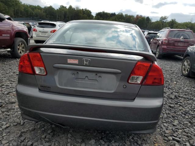 2HGES16595H548933 - 2005 HONDA CIVIC LX GRAY photo 6