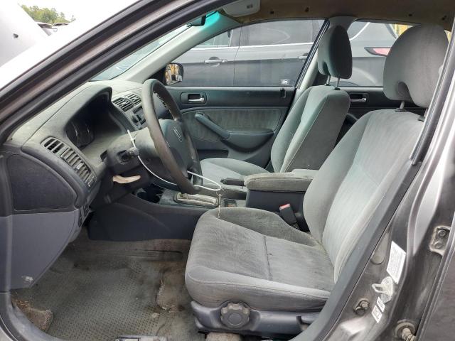 2HGES16595H548933 - 2005 HONDA CIVIC LX GRAY photo 7