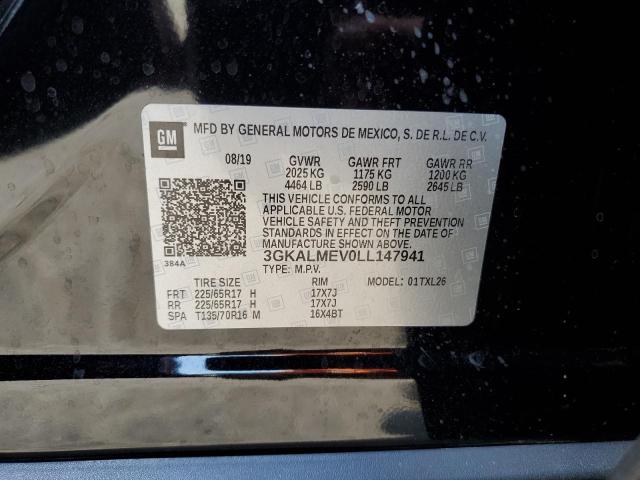 3GKALMEV0LL147941 - 2020 GMC TERRAIN SLE BLACK photo 13