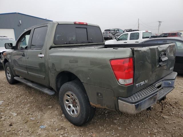 1N6AA07B64N504390 - 2004 NISSAN TITAN XE GREEN photo 2