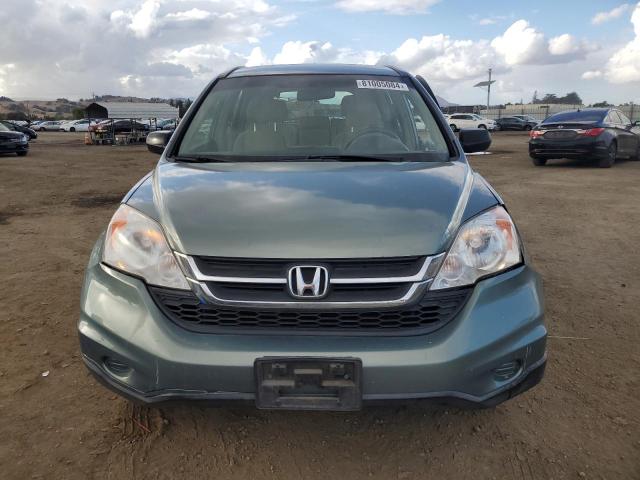 JHLRE3H33BC004637 - 2011 HONDA CR-V LX GREEN photo 5