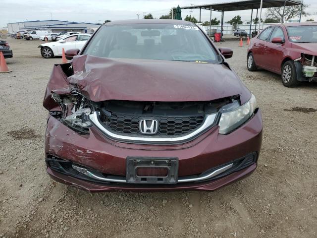 19XFB2F57FE708264 - 2015 HONDA CIVIC LX MAROON photo 5