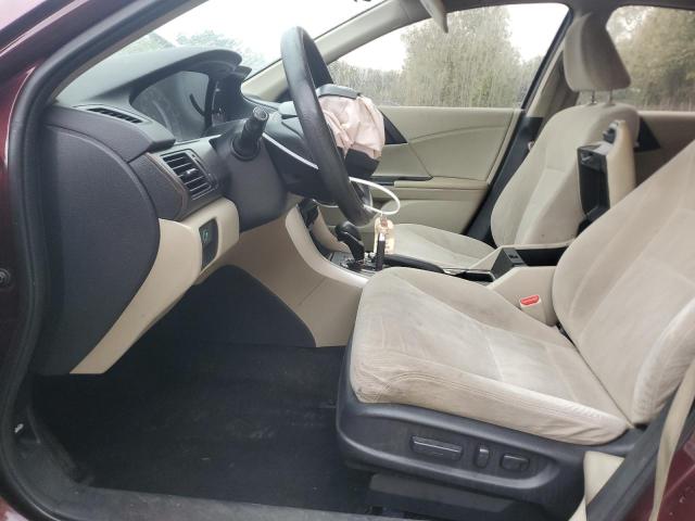 1HGCR2F77EA009879 - 2014 HONDA ACCORD EX ბურგუნდია ფოტო 7