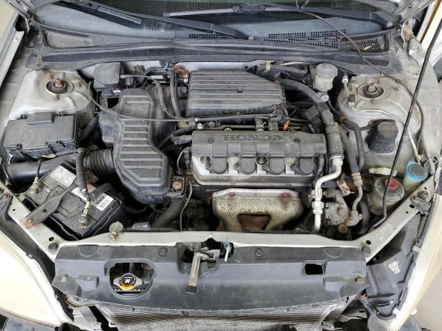 2HGES165X3H604133 - 2003 HONDA CIVIC LX SILVER photo 11