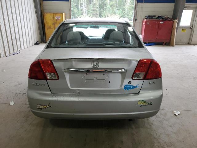 2HGES165X3H604133 - 2003 HONDA CIVIC LX SILVER photo 6