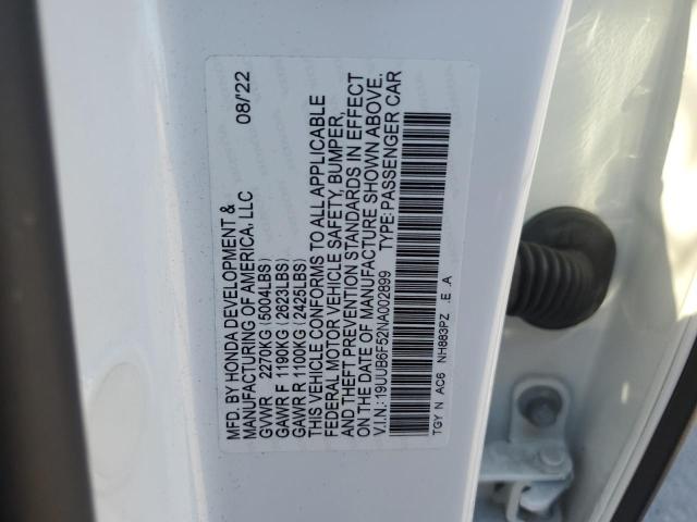 19UUB6F52NA002899 - 2022 ACURA TLX TECH A თეთრი ფოტო 12