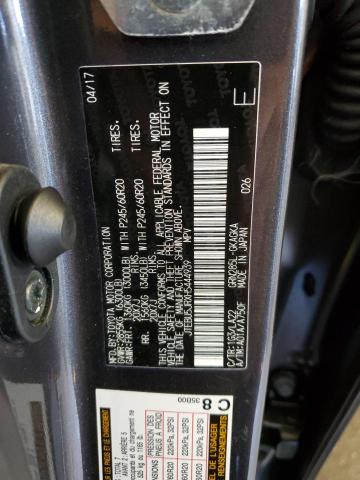 JTEBU5JRXH5444939 - 2017 TOYOTA 4RUNNER SR5/SR5 PREMIUM CHARCOAL photo 14