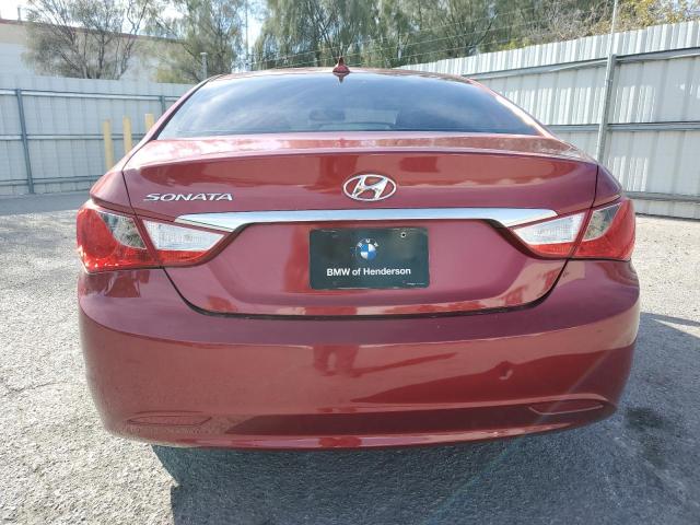 5NPEB4AC4DH669039 - 2013 HYUNDAI SONATA GLS RED photo 6