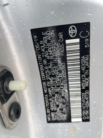 JTDS4RCE1LJ025383 - 2020 TOYOTA COROLLA SE ვერცხლისფერი ფოტო 13