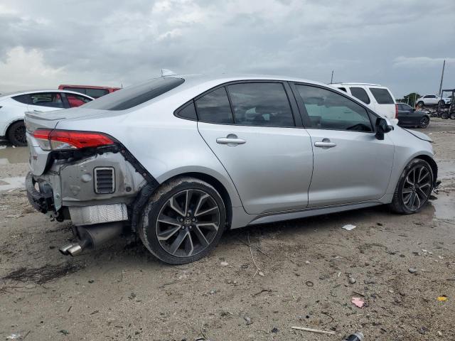 JTDS4RCE1LJ025383 - 2020 TOYOTA COROLLA SE ვერცხლისფერი ფოტო 3