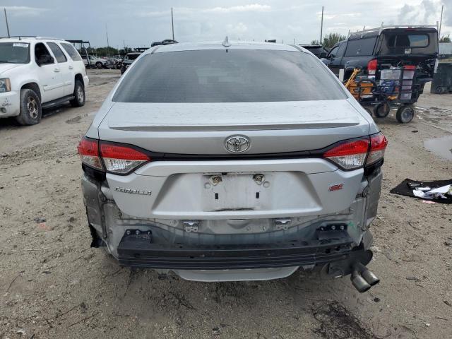 JTDS4RCE1LJ025383 - 2020 TOYOTA COROLLA SE ვერცხლისფერი ფოტო 6