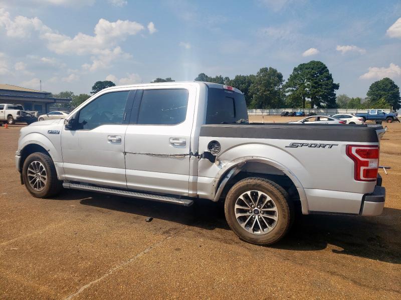 1FTEW1CP4JKC62578 - 2018 FORD F150 SUPERCREW SILVER photo 2