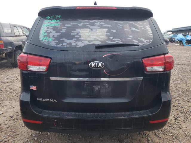 KNDMA5C15F6030553 - 2015 KIA SEDONA L BLACK photo 6