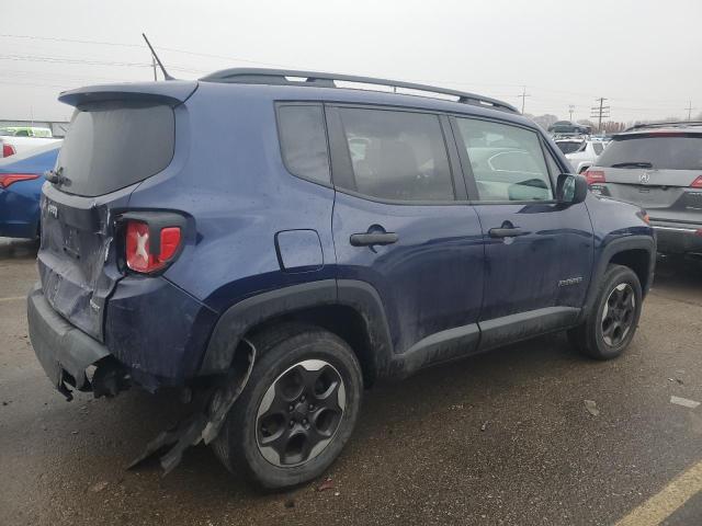 ZACCJBABXHPG01752 - 2017 JEEP RENEGADE SPORT BLUE photo 3