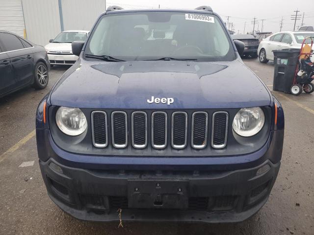 ZACCJBABXHPG01752 - 2017 JEEP RENEGADE SPORT BLUE photo 5