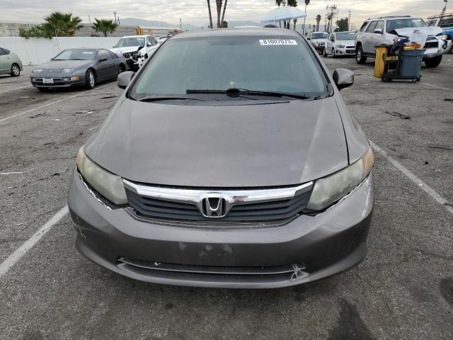 2HGFB2F56CH537363 - 2012 HONDA CIVIC LX GRAY photo 5